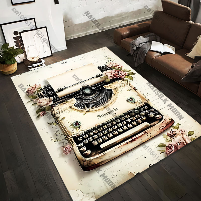 Commercial Printing And Design - Karpet Cetak Motif Bunga Ukuran 21,