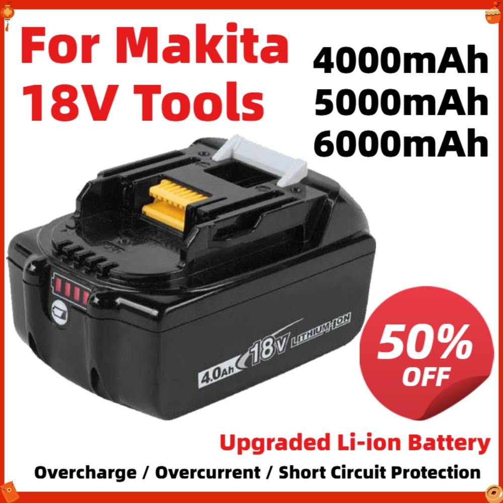 Makita Drill Dtw300 - Baterai 6000mAh yang Ditingkatkan Untuk Peralatan