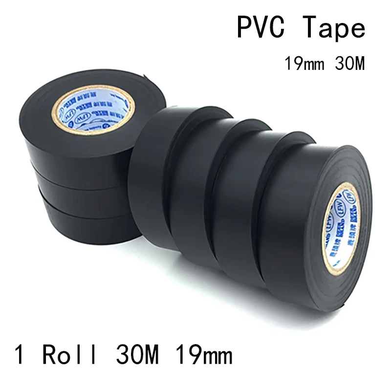 Heat Transfer Vinyl Roll - 1 Buah 19MMX30M Pita Listrik Hitam