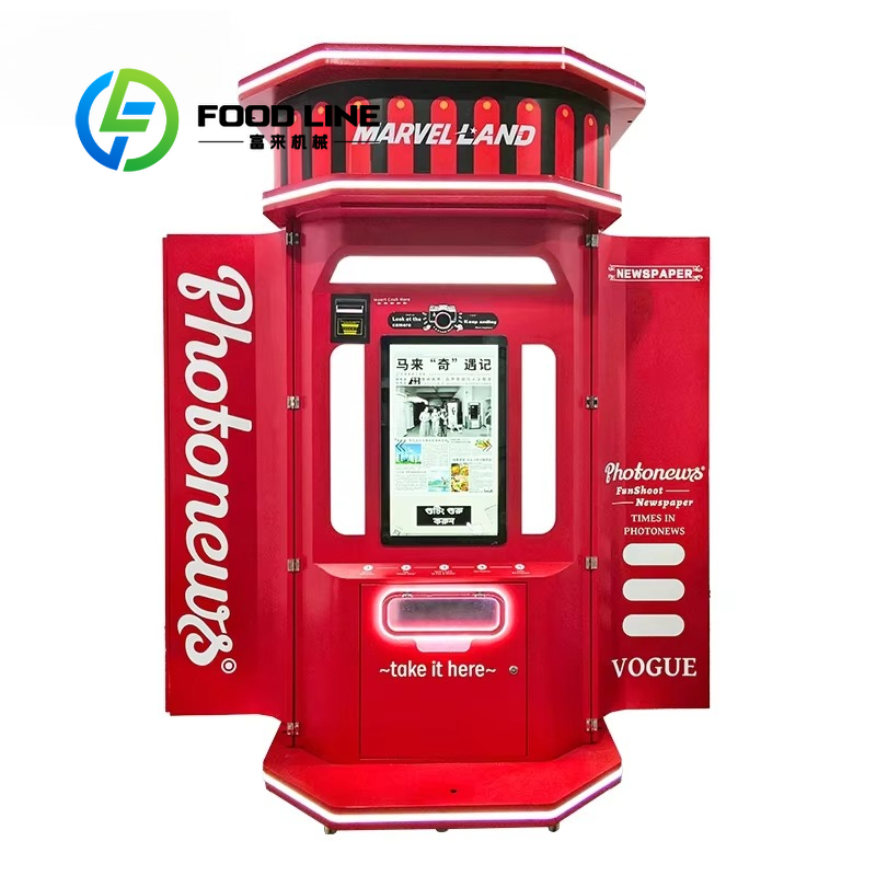 Commercial Newspaper Printing - Photo Booth Koin Otomatis Komersial Tanpa