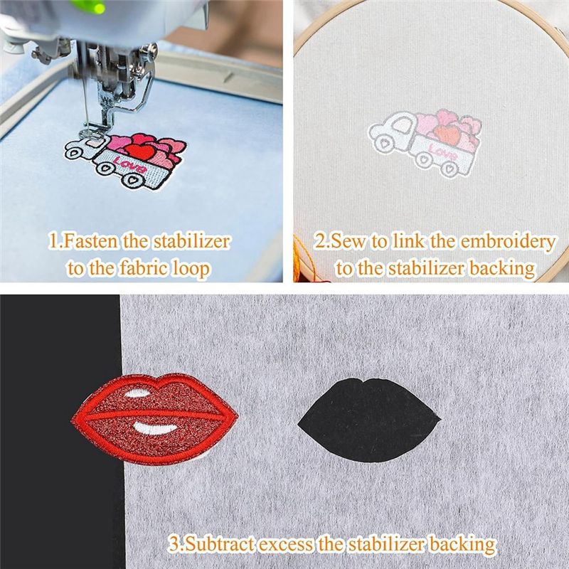[ABFI!】 20 Lembar Perekat Dua  - Embroidery Stabilizer Backing ulasan dan harga