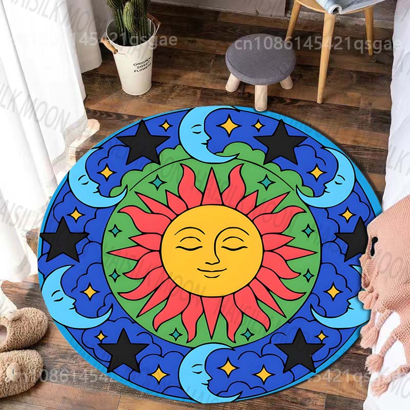 Karpet bundar bermotif matahar - Commercial Printing And Design ulasan dan harga